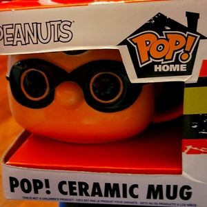 Charlie Brown cup dressed for Halloween